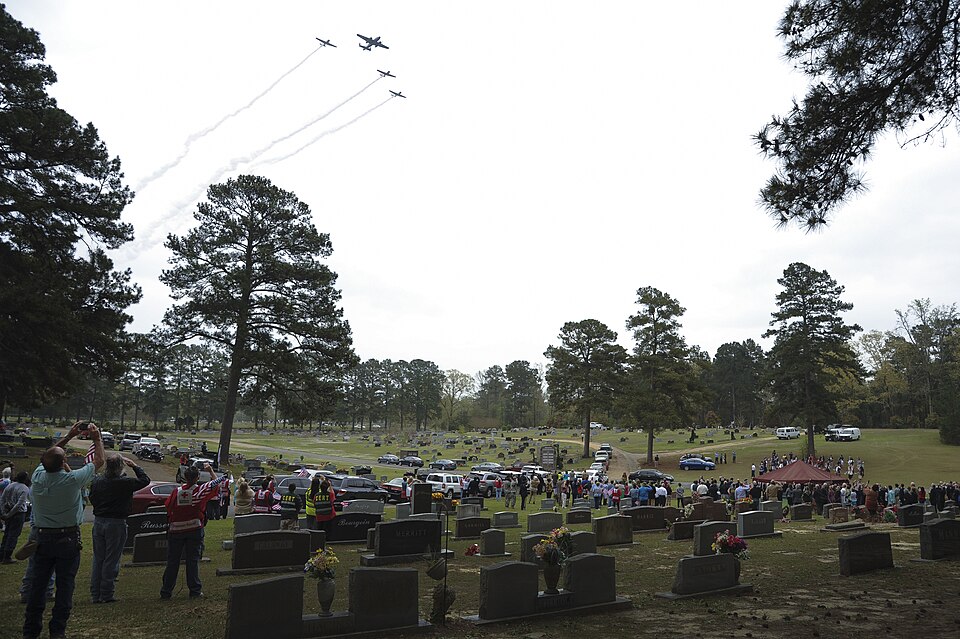 150402-F-YM511-075 Flyover at the Funeral of Robert Hite (2015)
