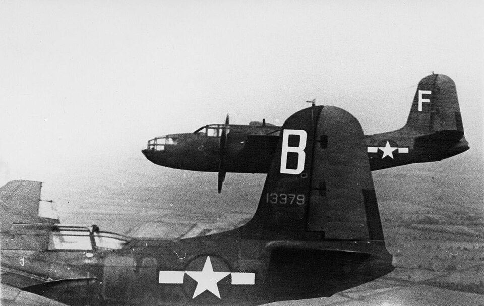 495th Fighter Training Group - A-20 Havocs in Flight