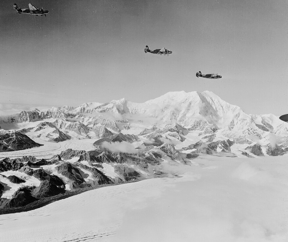 Lockheed A-29s near Mt McKinley Feb 1942
